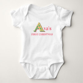 Ava's erstes Weihnachtskind 1. Weihnachts-Weihnach Baby Strampler