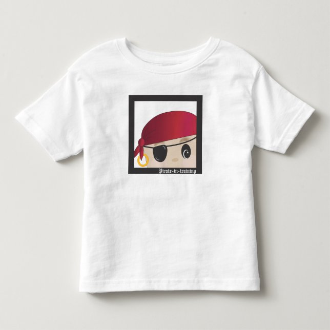 Avast! Ein Pirat, wenn JuniorScallywag ausgebildet Kleinkind T-shirt (Vorderseite)