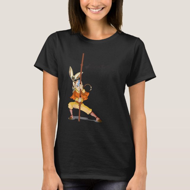 Avatar der letzte Airbender Aang Momo T-Shirt (Vorderseite)