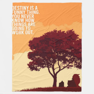 Avatar Inspirational Quote Blanket Fleecedecke
