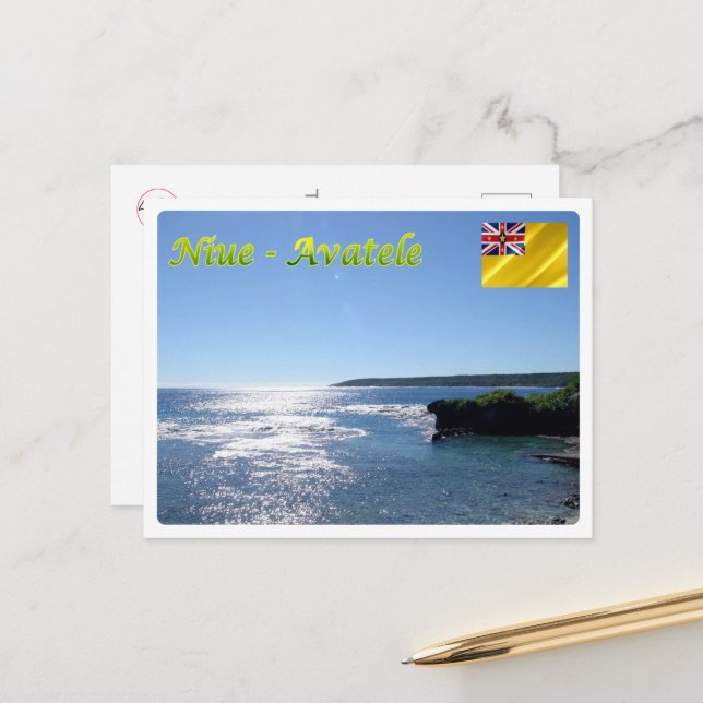 Avatele - Niue - Panorama - Postkarte (Vorderseite/Rückseite Beispiel)