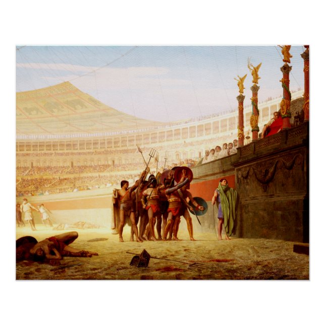 Ave Caesar by Jean-Leon Gerome Poster (Vorderseite)