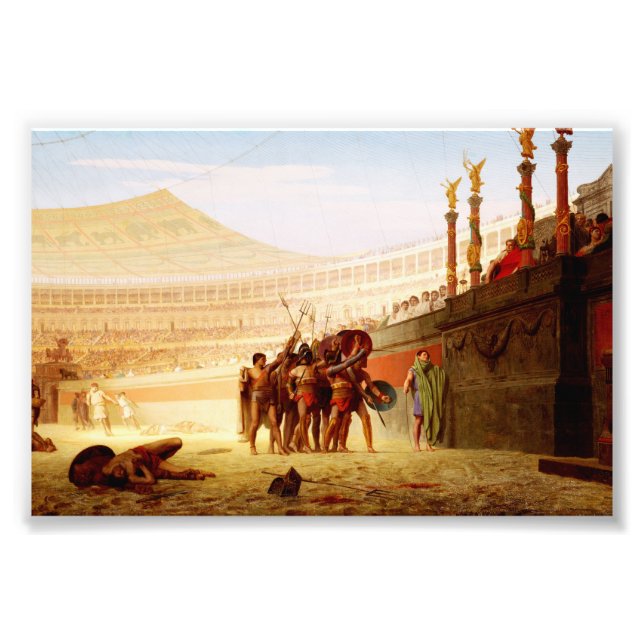 Ave Caesar von Jean-Léon Gérôme Fotodruck (Vorne)