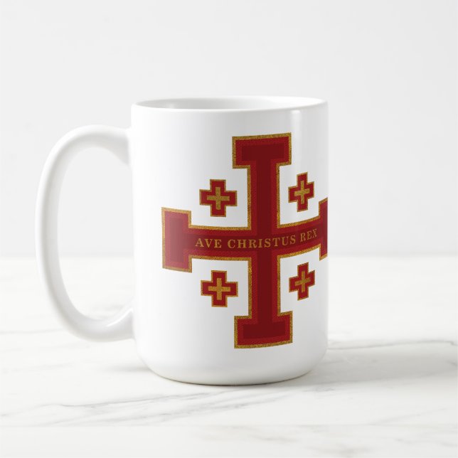 Ave Christus Rex Kaffeetasse (Links)