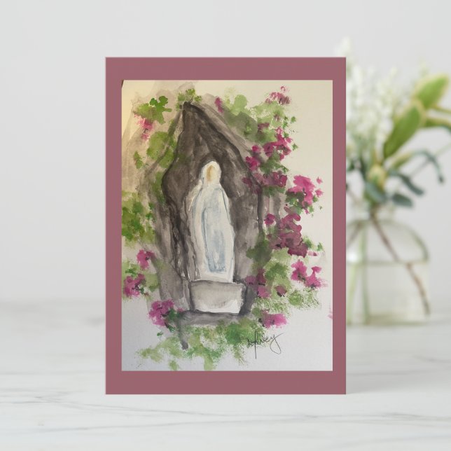 Ave Maria Mitteilungskarte (Stehend Vorderseite)