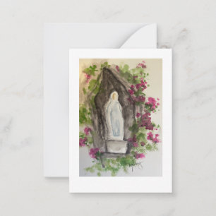 Ave Maria Notizkarte Mitteilungskarte