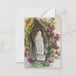 Ave Maria Notizkarte Mitteilungskarte