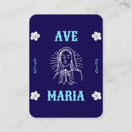 Ave Maria Prayer Card - Spanish Hail Mary Platzkarte