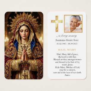 Ave Maria religiöse Trauerkarte