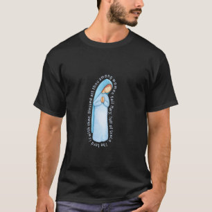 Ave Maria Voller Gnade Aquarell Marion Kunst Kath T-Shirt