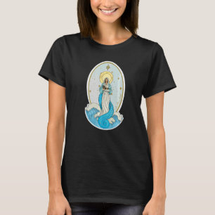 Ave Maris Stella Lady Gesegnete Mutter Maria Latei T-Shirt