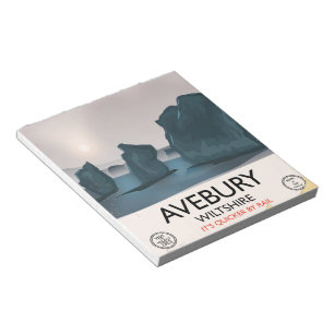 Avebury, Wiltshire Stone Circle Vintage Reise. Notizblock