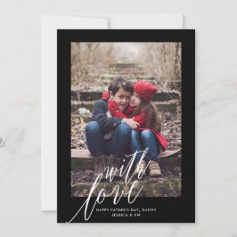 Avec Amour sur Fête des pères Carte de voeux photo