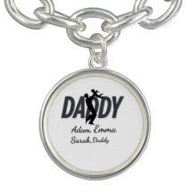 Bracelet papa personnalisé - Noms personnalisés av