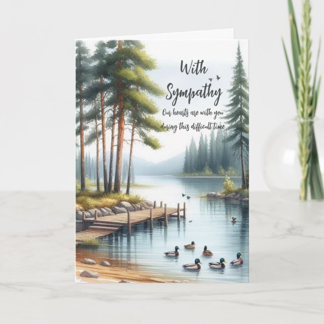 Avec Carte de voeux Sympathique (Devant)