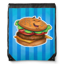 Sac d'hamburger de bande dessinée