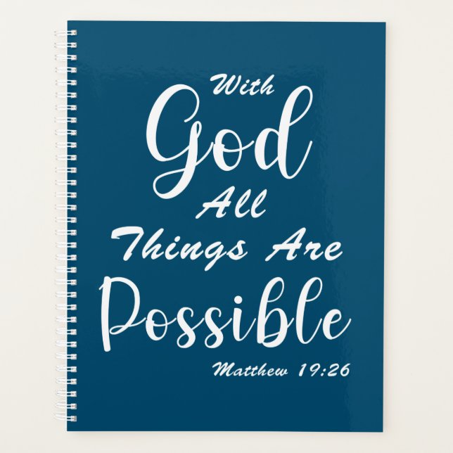 Avec Dieu, toutes les choses sont possibles (Devant)