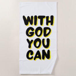 Avec Dieu Vous Pouvez Baser Sur La Foi Serviette D