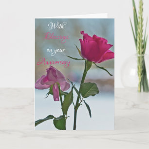 Avec la carte d'anniversaire des bénédictions de D