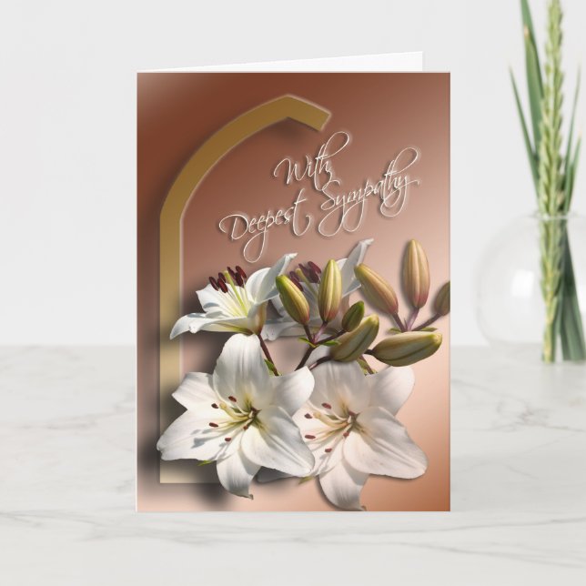 Avec la carte de sympathie la plus profonde (Devant)