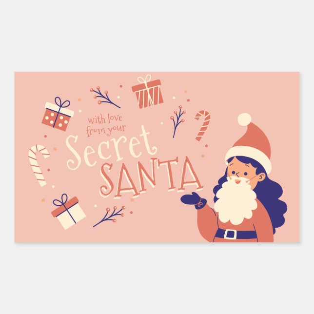 avec l'amour du sticker Secret Père Noël (Devant)