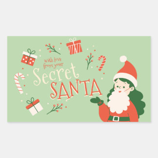avec l'amour du sticker Secret Père Noël pour Noël