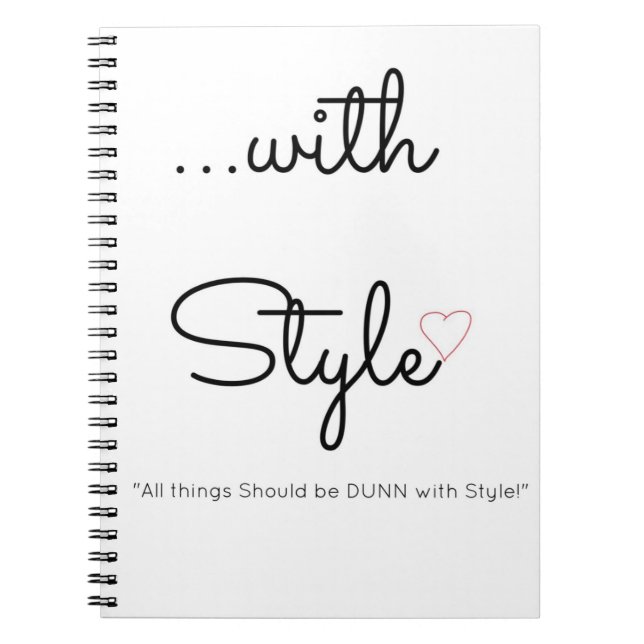 … avec le journal de spirale de style (Devant)