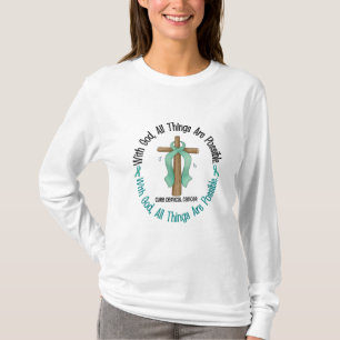 AVEC le T-shirts et les cadeaux de cancer du col
