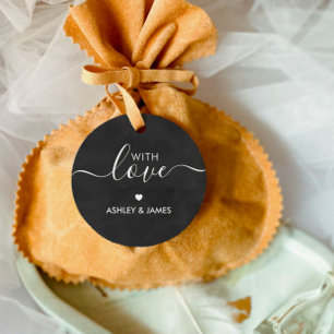 Avec les étiquettes d'amour, étiquette cadeau Mari