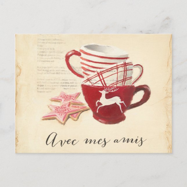 Avec Mes Amis Postkarte (Vorderseite)