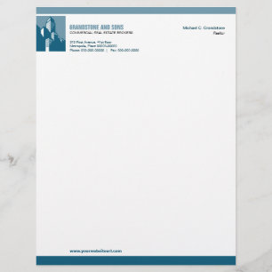 Avec Motif En-tête de lettre audacieux d'immobiliers