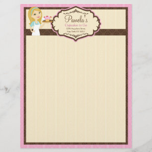 Avec Motif En-tête de lettre blond 2 du petit gâteau D12 de