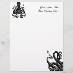 Avec Motif En-tête de lettre de Kraken