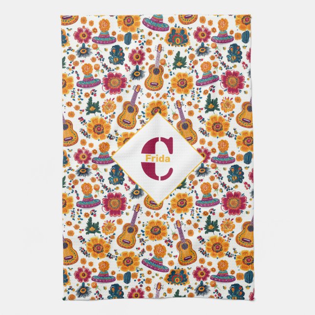 Avec serviette Fiesta Fiesta monogramme (Vertical)