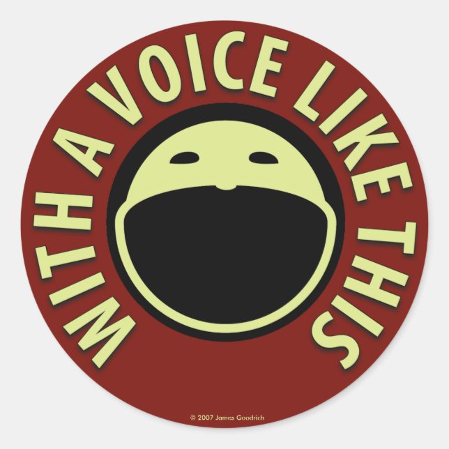 Avec Une Voix Comme Ce Sticker (Devant)