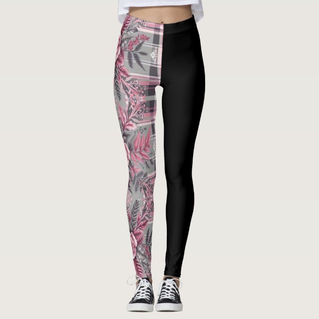 AvecAmour. Leggings Tartan. (Devant)