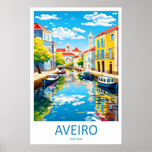 Aveiro Nationaler Reise-Skiplakat Vintage Park Poster