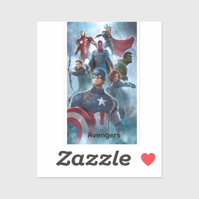 Avengers stiker aufkleber (Blatt)