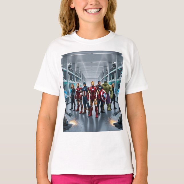 Avengers vs. Cyborgs T-Shirt (Vorderseite)