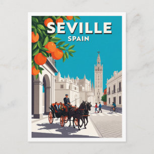 Avenida de la Constitución, Sevilla Spanien Souven Postkarte