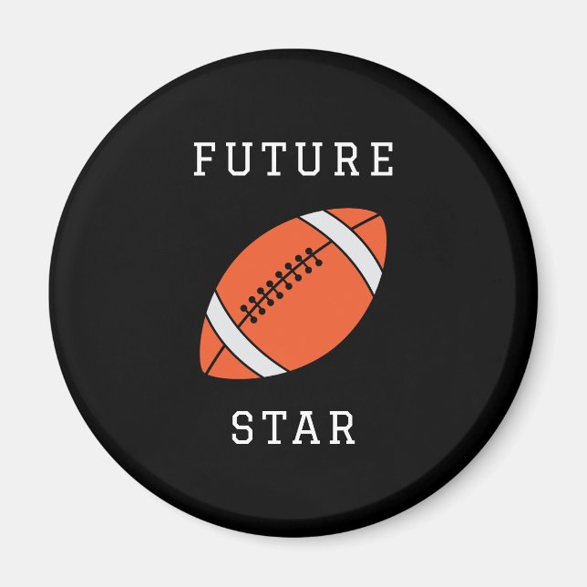 Avenir Football Star Custom Black Magnet (Devant)