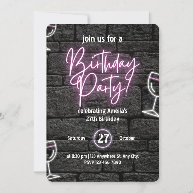 Aventure à venir : Carte d'anniversaire sur le thè (Devant)