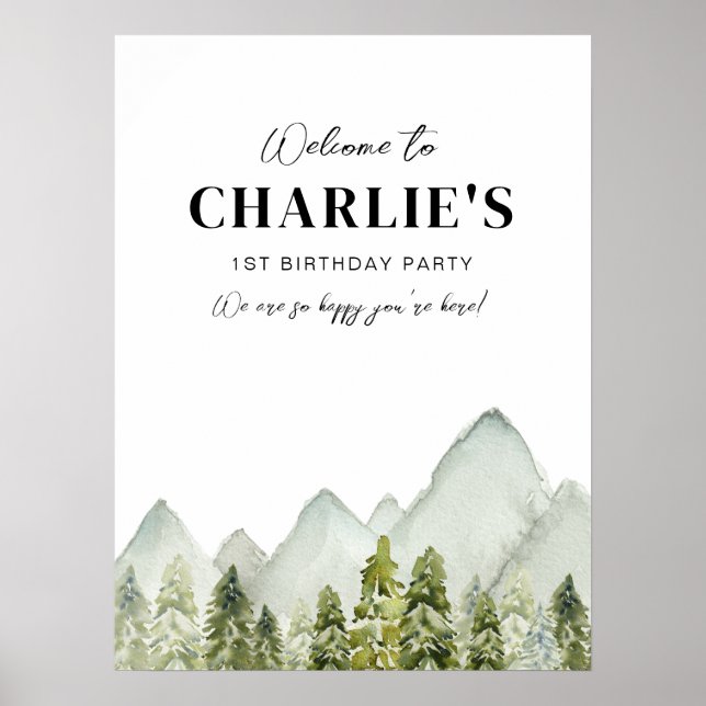 Aventure Affiche de bienvenue d'anniversaire (Devant)