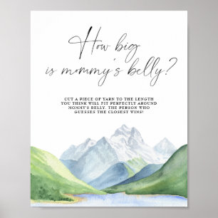 Aventure - affiche de jeu sur la taille du ventre