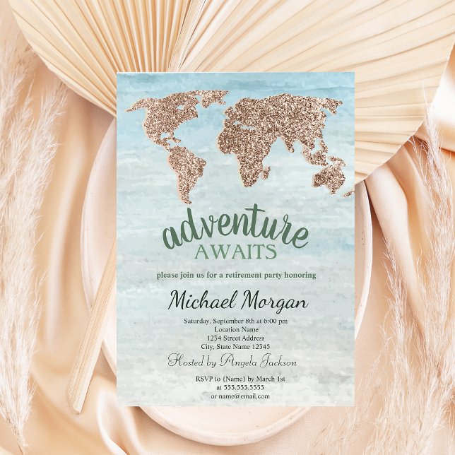 Aventure Attend Parties scintillant Carte Mondiale (Créateur téléchargé)