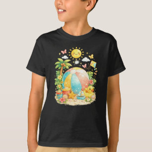 Aventure de ballon de plage d'été T-Shirt pour enf