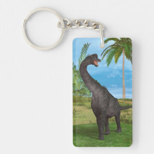 Aventure de dinosaure à long cou dans la jungle