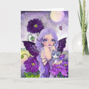 Aventure de nuit de pavot - carte vierge