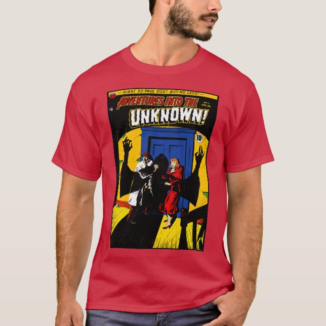 Aventure des années 1940 dans l'INCONNU! T-shirt (Devant)