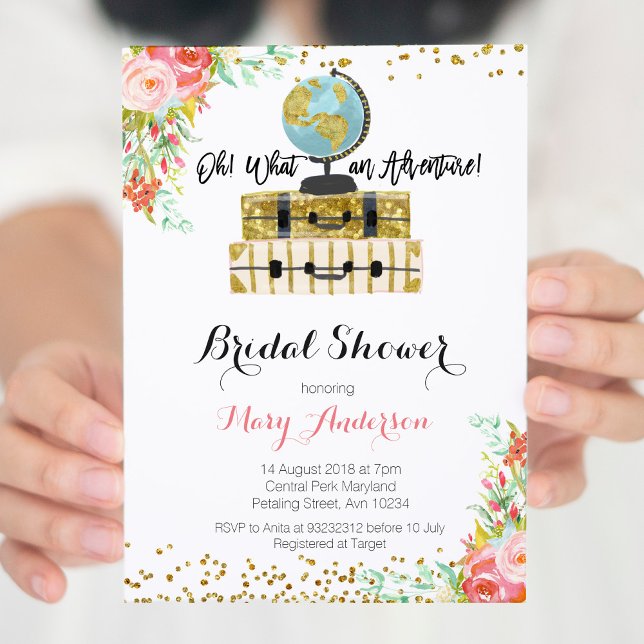 Aventure Floral Bridal Douche Invitation (Créateur téléchargé)